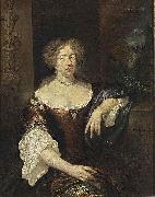 caspar netscher Portrait of a Lady oil painting reproduction